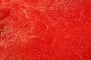Watermelon flesh close-up
