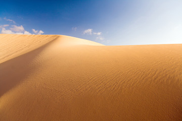 goldene sanddüne auf fuerteventura