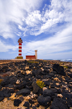 leuchtturm "Faro del Tost&oacute;n" bei cotillo, Fuerteventura