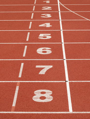 Start pole - on athletic stadium