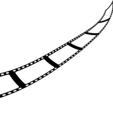 film strip roll vector