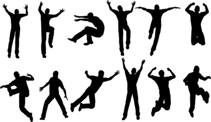 12 Male Jumping Poses