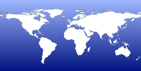 World in Blue and White (Vector)