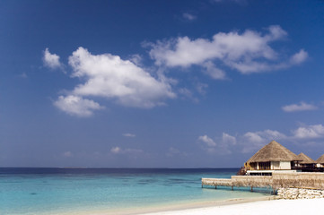 Water villas, Medhupparu island, Maldives