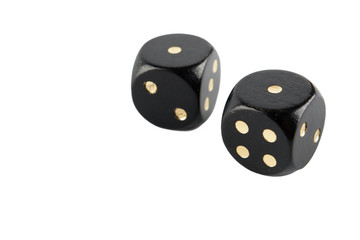 pair of diece showing sneak eyes