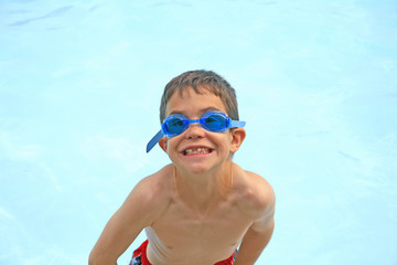 Boy With Goggles on