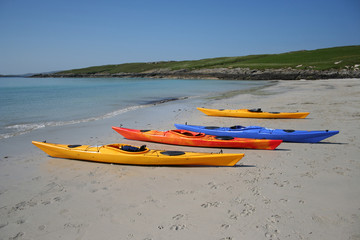 colourful kayaks