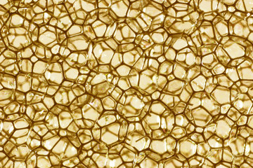 Extreme close-up of foamed material