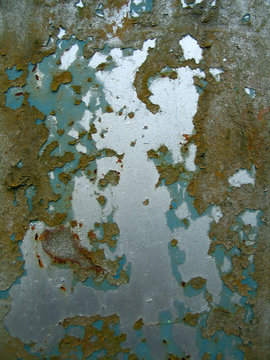 The metal surface which was painted by three different paints