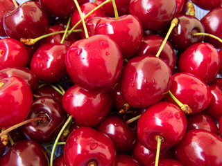 sweet cherries background