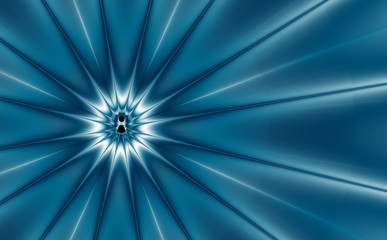 Comic styled explosion in blue (generated from a fractal design)
