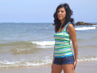 Chica en la playa