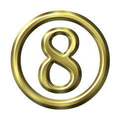 3D Golden Number 8