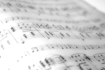 high key music notes wave
