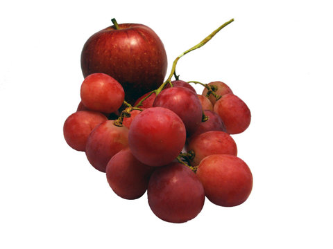 Apple with grape