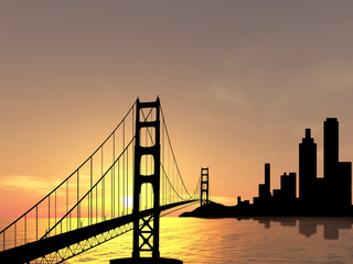 Golden Gate brigge near San Francisco