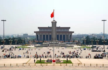 Meubelstickers Tiananmen-plein © Chan Mena