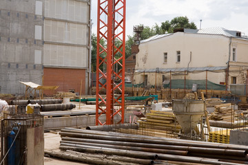 Сonstruction site in a city..