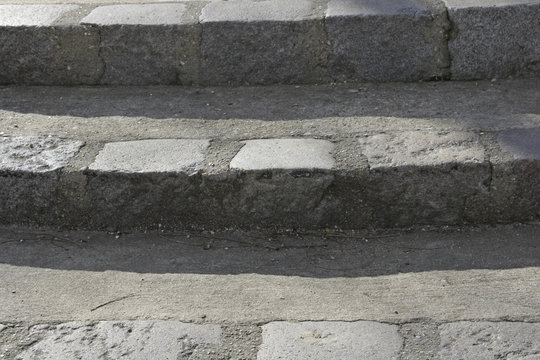 A cement walkway in Paris