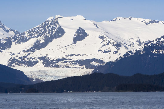 Mendenhall glacier near Juneau, Alaska