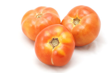 series object on white food - tomato