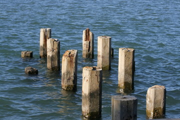 Pier remains