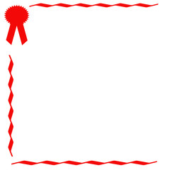 red ribbon scrapbook