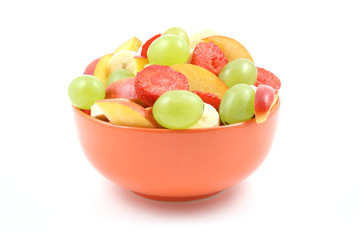 close-ups of fruity salad