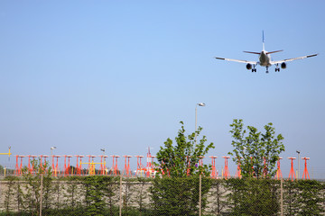 Fototapeta premium avion attérissage 