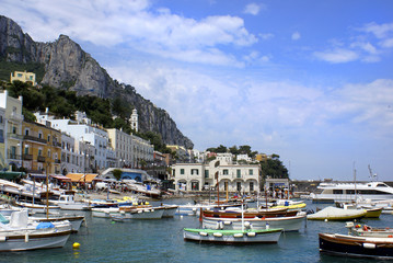 Fototapeta na wymiar Capri, Hafen Marina Grande