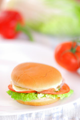 Sandwich with bacon