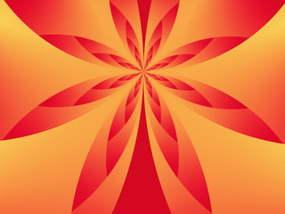 fiore a stella rosso