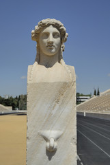 statue of athlete, Panathinaiki stadium