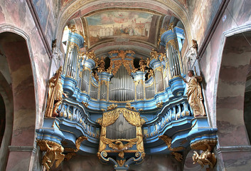 Baroque organ. 