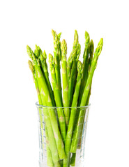 isolated still life of asparagus