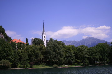 Fototapeta na wymiar slovenia lake bled