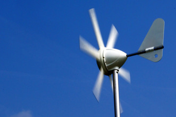 Wind turbine in the sky