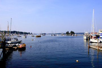 Fototapeta na wymiar Boothbay Harbor, Maine