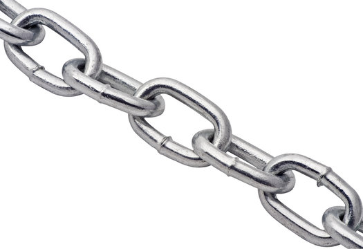close up of metal chain with details showing in metal