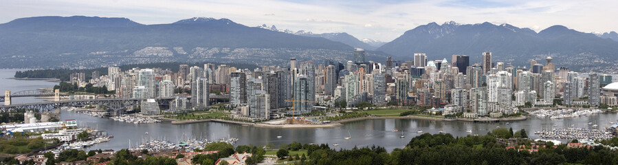  Vancouver Panorama - obrazy, fototapety, plakaty