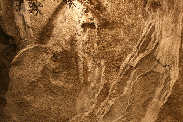 the undergroung cave interior