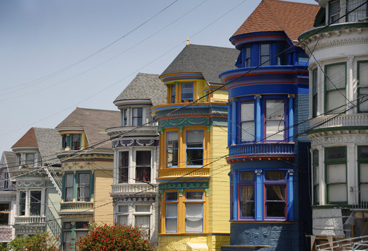 Painted Victorians in Haight Ashbury