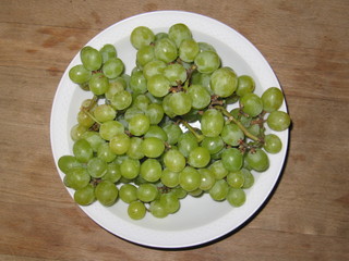 grüne Weintrauben
