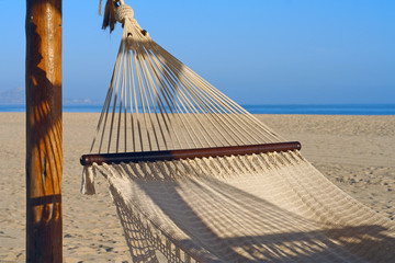 Hammock on a beautiful beach.