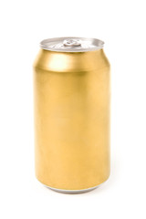 blank soda can with white background