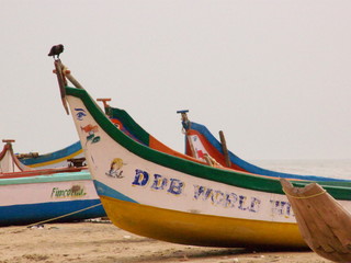 fishermen's boats in south india