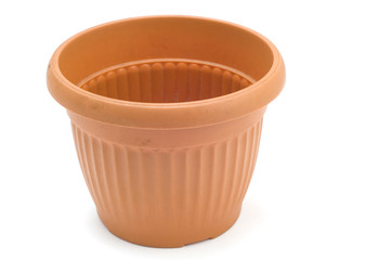series object on white flowerpot