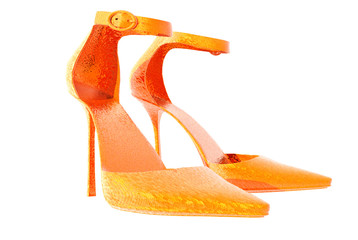 3D render womens high heel