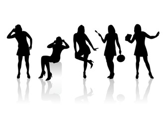 Women silhouettes 7