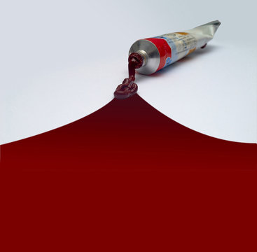 An image of a tube with spilled paint t5